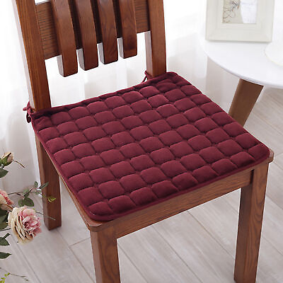 #ad Chair Pad Soft Warm Solid Color Seat Cushion Pad Cushion $9.41