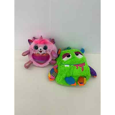 #ad CUTE Pack Mates by Kellytoy Bright Green Plush Monster Backpack amp; Shimmeez Pink $35.00