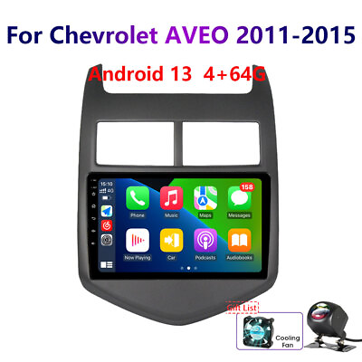 #ad For Chevrolet AVEO 2011 2015 4 64GB Android 13 Carplay Car Stereo Radio WIFI GPS $167.72