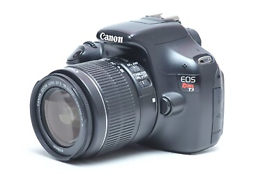#ad Canon EOS Rebel T3 Digital SLR Camera with EF S 18 55mm f 3.5 5.6 IS Lens *EX* $189.00