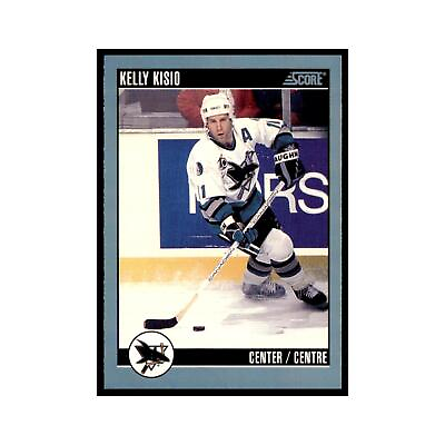 #ad 1992 Score Canadian Kelly Kisio San Jose Sharks #57 $1.85