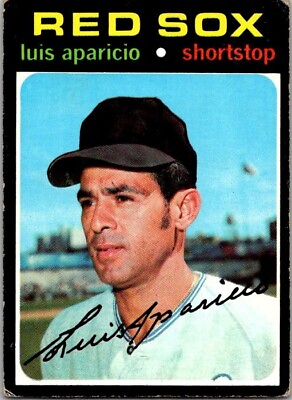 #ad 1971 Topps #740 Luis Aparicio Red Sox SS VG EX $12.95