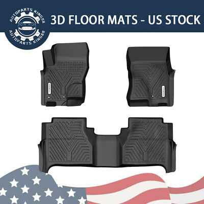 Floor Mats for 2008 2021 Nissan Frontier Crew Cab All Season TPE Rubber Liners $86.78