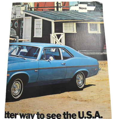 #ad 1972 Chevrolet Nova Building a Better Way To See USA Dealership Sales Brochure $9.95