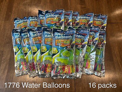 #ad 1776 Water Balloons Self Sealing And Quick Fill FREE NOZZLE Instant Fill $29.99