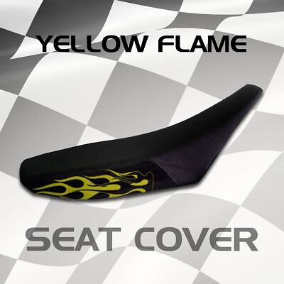 #ad KAWASAKI KDX175 1978 Yellow Flame Seat Cover #8084 $35.99