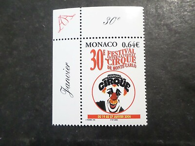#ad MONACO 2006 timbre 2522 FESTIVAL CIRQUE neuf MNH C $3.15