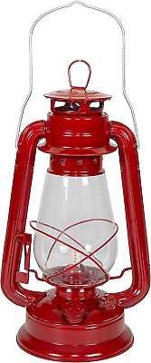 #ad #ad 12 Inches Hurricane Kerosene Oil Lantern Emergency Red Hanging Light Lamp Brass $25.99