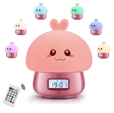 #ad Alarm Clock Children Girls Light Alarm Clock Wake Up Light Alarm Clock Digital $19.00