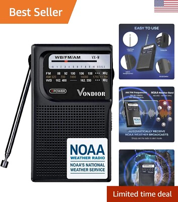 #ad NOAA AM FM Pocket Weather Radio Lightweight Emergency Companion $51.99