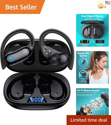 #ad Bluetooth Headphones 80hrs Playback Waterproof Stereo Bass Touch Control $52.99
