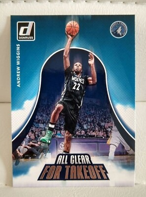 #ad 2017 18 Donruss All Clear for Takeoff Andrew Wiggins #8 Minnesota Timberwolves $1.99