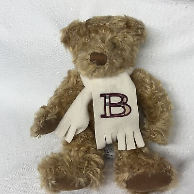 #ad Burberry Fragrance Brown Teddy Bear with scarf Nova Check quot;Bquot; Logo $21.00
