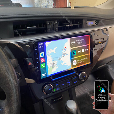 #ad For 2014 2016 Toyota Corolla Android 13 Car GPS Radio Wireless Apple CarPlay FM $125.79