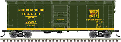#ad Atlas HO Scale 1937 AAR 40#x27; Boxcar Kit Western Pacific #220194 Green Yellow $17.99
