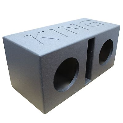 #ad King Boxes Dual 8quot; Ported Universal Subwoofer Box Sprayed AK 8DV $189.99