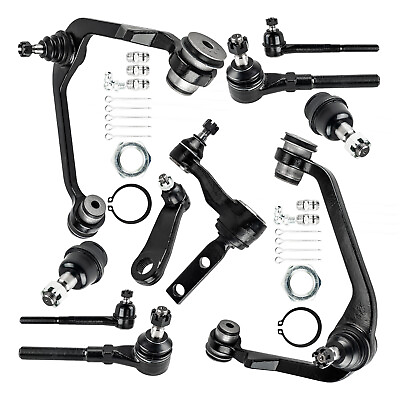 #ad 2WD Front Upper Control Arms Tie Rods Suspension Kit for Ford F 150 F 250 97 99 $102.21