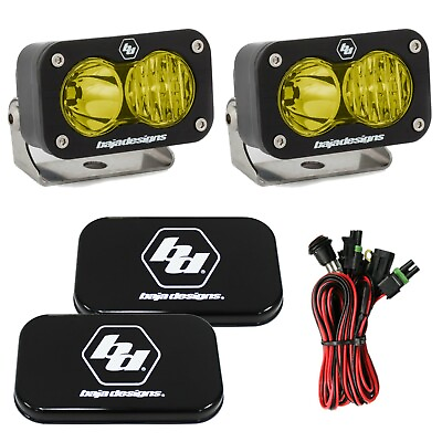 #ad Baja Designs S2 Pro Amber Driving Combo 5000K LED Light Pods With Rock Guards $380.85