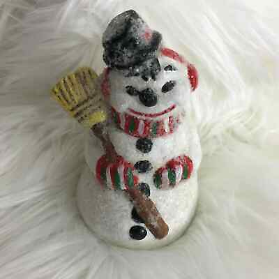 #ad Vintage Ceramic Snowman Figure $12.00