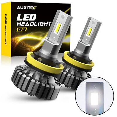 #ad Auxito H9 H8 H11 LED Headlight Kit Low Beam Super Bright 6500K Bulbs Auto Canbus $28.49