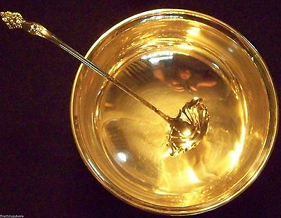 #ad MORE RARE ART NOUVEAU PATTERN HALLMARKED SOLID STERLING PUNCH LADLE 14 3 4quot; Sz $1679.00