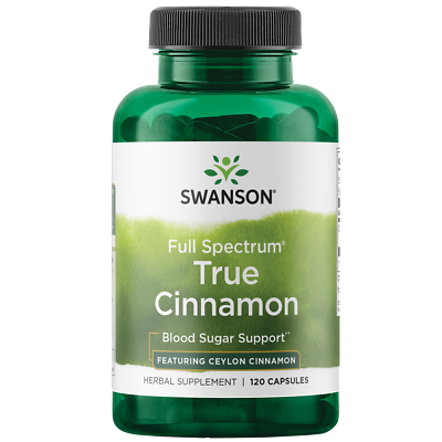 #ad Swanson True Cinnamon Full Spectrum 300 mg 120 Capsules $8.46