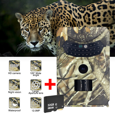 #ad Hunting Game Trail Camera 1080P 12MP Wildlife Waterproof Outdoor Cam NightVision $34.98