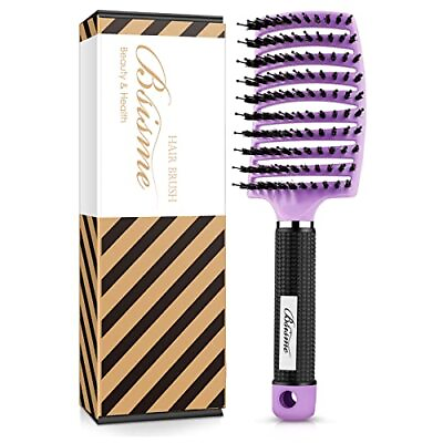 #ad Hair Brush Boar Bristle Hair Brushes for Women Men kids Curved Vented Styling... $16.99