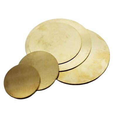 #ad Round Disc Plate Brass Dia 40mm 50mm 55mm 60mm 80 100mm 200mm Commercial Use 1Pc $37.39