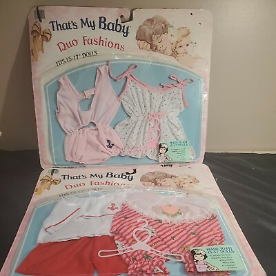 #ad Totsy That#x27;s My Baby Duo Fashions Swimsuits 15quot; 17quot; Doll Clothes cpk Vintage $32.29