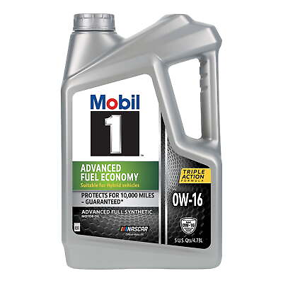 #ad Mobil 1 Advanced Fuel Economy Full Synthetic Motor Oil 0W 16 5 Quart Motor Oil $23.72