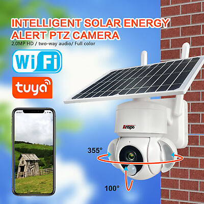 #ad 1080P PTZ Wireless Solar Camera Security Wifi CCTV Outdoor Weatherproof 12000mA $159.99