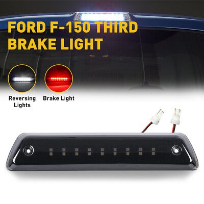 #ad For 2009 14 Ford F 150 Smoked 18 LED Third 3RD Brake Stop Tail Light Free Return $25.64