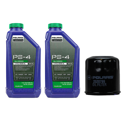 Polaris 2877473 PS 4 Oil Change Kit For 300 500 Ranger Sportsman 1000 850 570 $45.99