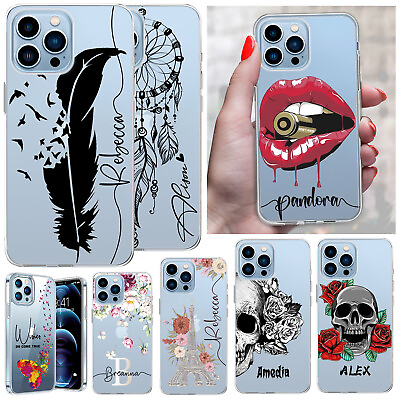 #ad Personalised Name Phone Case For iPhone 15 Pro Max 14 Plus 13 12 Silicone Cover $7.89