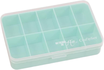 #ad Mini Organiser Box with 10 Compartments for Cardmaking Scrapbooking and Craft $4.91