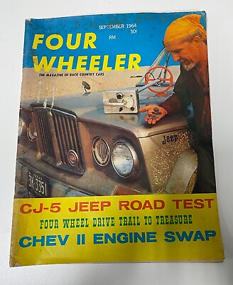 #ad Four Wheeler Magazine September 1964 CJ 5 Jeep Road Test $19.99