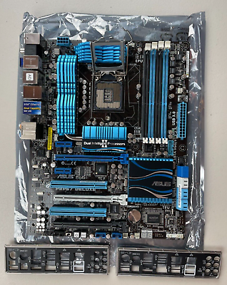 #ad #ad Asus P8P67 Deluxe Desktop Motherboard for Intel CPU w IO Backplate Please Read $63.98