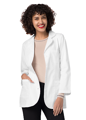 #ad quot;Adar Women Doctor Nurse Uniform Multiple Pockets Princess Cut Lab Coat 30quot;quot;quot; $36.19