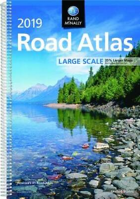 #ad 2019 Rand McNally Large Scale Road Atlas Rand McNally Large Scale Road A GOOD $12.39