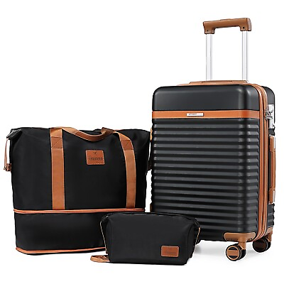 #ad Joyway 20 Inch Expandable Carry On Luggage with ABS Hard Luggage $72.99