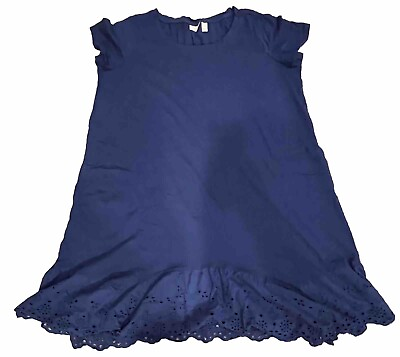 #ad LOGO Summer Light Knit Blue Dress Cap Sleeves Women’s 1XP $8.70