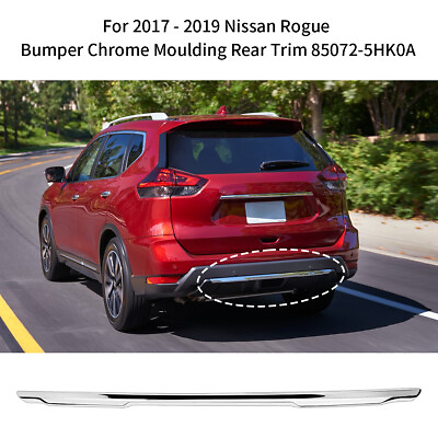 #ad For 2017 2018 2019 2020 Nissan Rogue Rear Bumper Trim Chrome Molding 85072 5HK0A $25.90