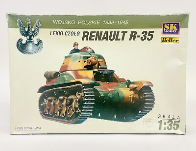 #ad SK Model Heller Renault R 35 Polish Light Tank 1:35 Plastic Model Kit New NOB $29.95