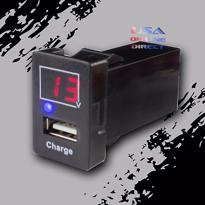 #ad 2pcs 5V 2.1A Car USB Port Socket Digital Charger factory Interface Voltmeter USA $14.99