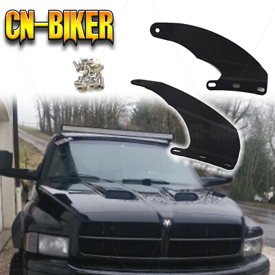 #ad Windshield Roof 52quot; Curved LED Light Bar Brackets For Dodge Ram 1500 2500 3500 $26.59