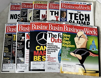 #ad Business Week Magazine Lot Of 10 Magazine 1998 2006 Steve Jobs Apple Tech A1 $39.78
