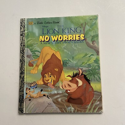 #ad Little Golden Books The Lion King No Worries A New Story $2.94