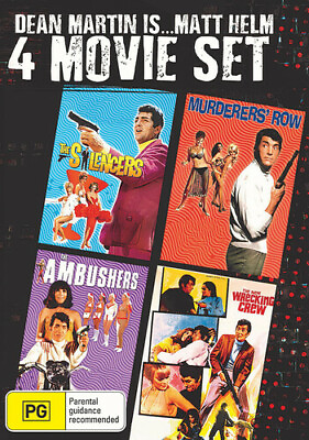 #ad Dean Martin Is...Matt Helm: 4 Movie Set New DVD Australia Import NTSC Reg $21.41