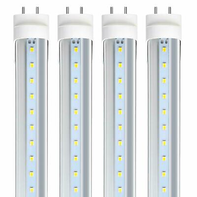 #ad LED Floresent Style Light 4 Foot T8 T10 T12 Tube 22W 6500K Dual Ended Clear Lens $468.99